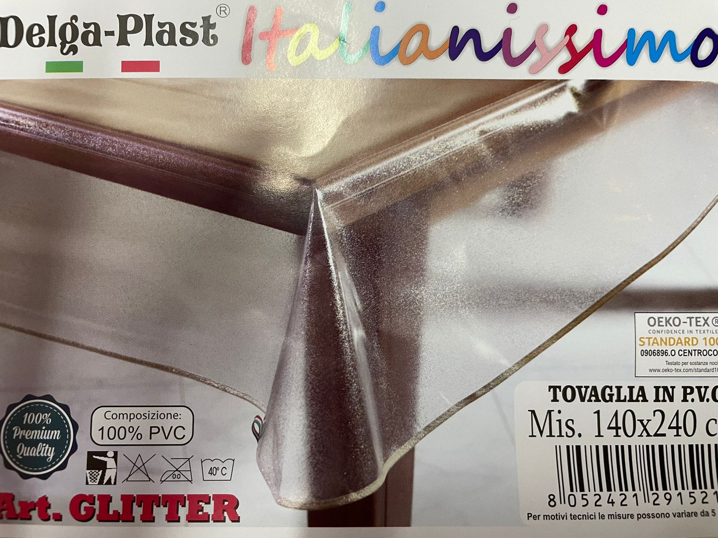 Tovaglia plastificata glitter