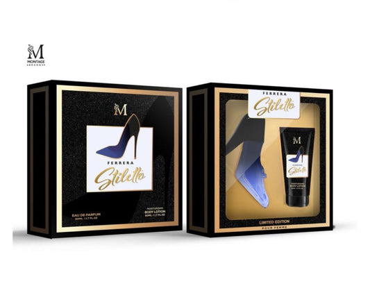 Stiletto profumo da donna + crema corpo